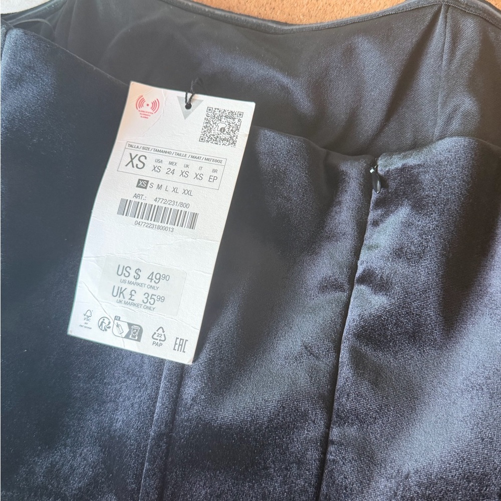 Zara velvet Romper  Dress - Picture 4 of 5